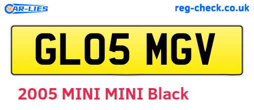 GL05MGV are the vehicle registration plates.