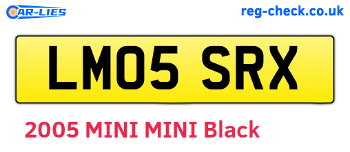 LM05SRX are the vehicle registration plates.