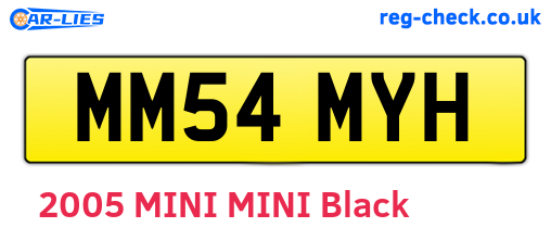 MM54MYH are the vehicle registration plates.