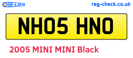 NH05HNO are the vehicle registration plates.