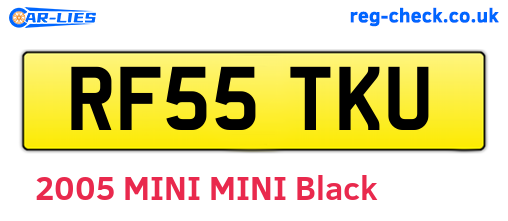 RF55TKU are the vehicle registration plates.