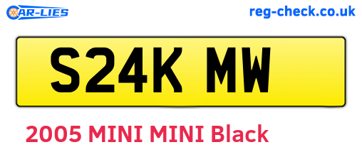 S24KMW are the vehicle registration plates.