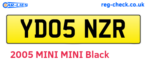 YD05NZR are the vehicle registration plates.