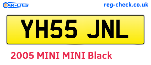 YH55JNL are the vehicle registration plates.