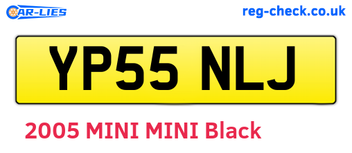 YP55NLJ are the vehicle registration plates.