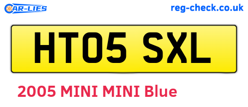 HT05SXL are the vehicle registration plates.