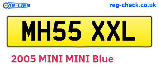 MH55XXL are the vehicle registration plates.