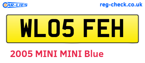 WL05FEH are the vehicle registration plates.