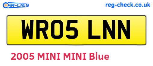 WR05LNN are the vehicle registration plates.
