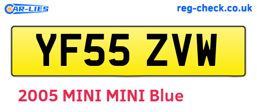 YF55ZVW are the vehicle registration plates.