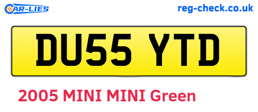 DU55YTD are the vehicle registration plates.