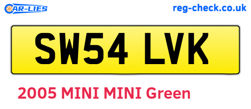 SW54LVK are the vehicle registration plates.