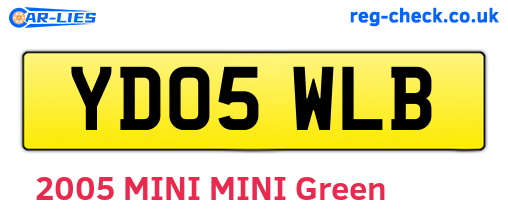 YD05WLB are the vehicle registration plates.