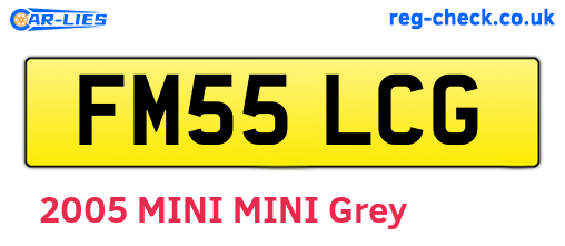 FM55LCG are the vehicle registration plates.