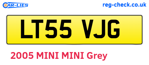 LT55VJG are the vehicle registration plates.