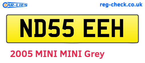 ND55EEH are the vehicle registration plates.