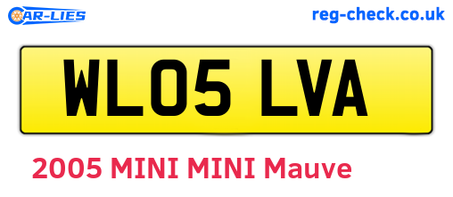 WL05LVA are the vehicle registration plates.