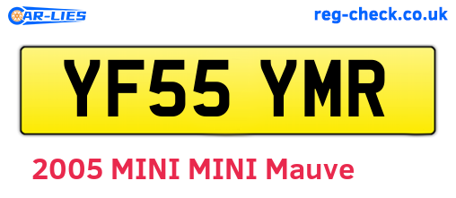 YF55YMR are the vehicle registration plates.