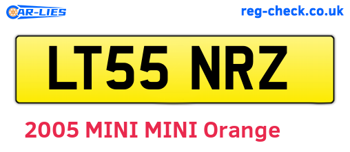 LT55NRZ are the vehicle registration plates.