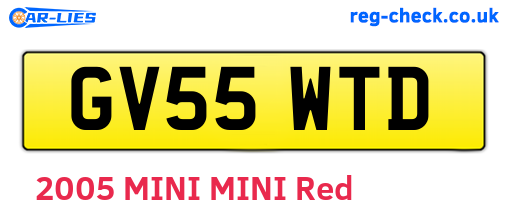 GV55WTD are the vehicle registration plates.