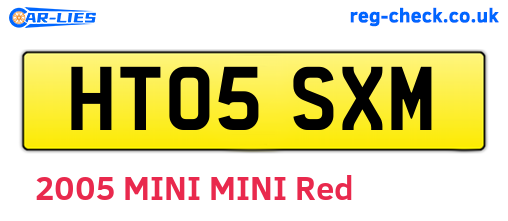HT05SXM are the vehicle registration plates.
