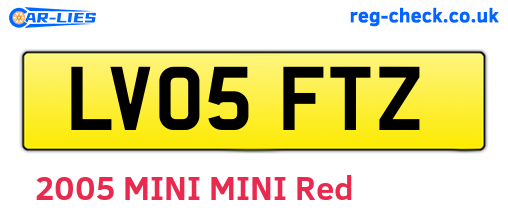 LV05FTZ are the vehicle registration plates.