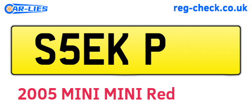 S5EKP are the vehicle registration plates.