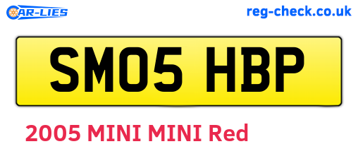 SM05HBP are the vehicle registration plates.