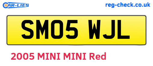 SM05WJL are the vehicle registration plates.
