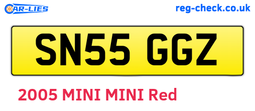 SN55GGZ are the vehicle registration plates.