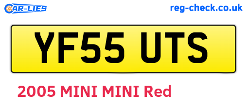 YF55UTS are the vehicle registration plates.