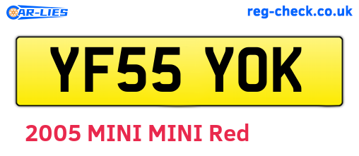 YF55YOK are the vehicle registration plates.