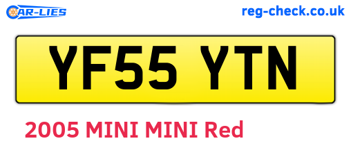 YF55YTN are the vehicle registration plates.