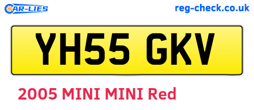 YH55GKV are the vehicle registration plates.