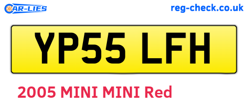 YP55LFH are the vehicle registration plates.