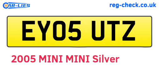EY05UTZ are the vehicle registration plates.