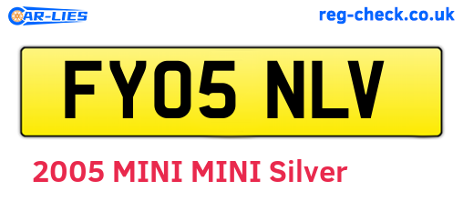 FY05NLV are the vehicle registration plates.