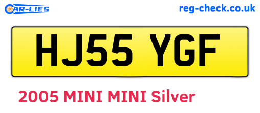 HJ55YGF are the vehicle registration plates.