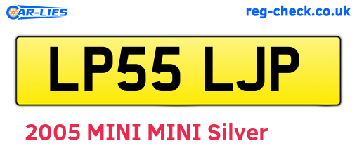 LP55LJP are the vehicle registration plates.