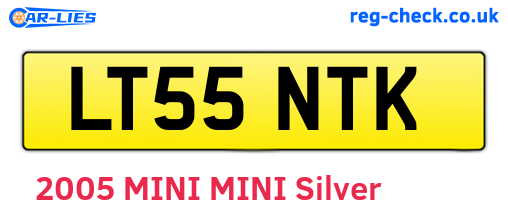 LT55NTK are the vehicle registration plates.