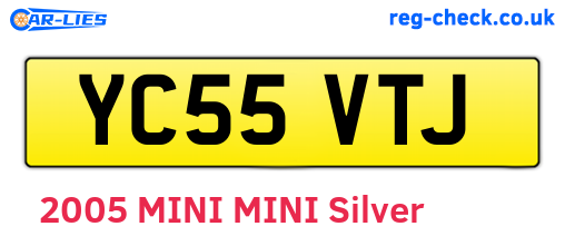 YC55VTJ are the vehicle registration plates.