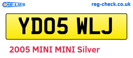 YD05WLJ are the vehicle registration plates.