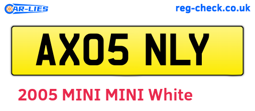 AX05NLY are the vehicle registration plates.
