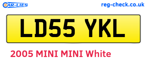 LD55YKL are the vehicle registration plates.