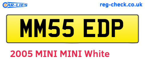 MM55EDP are the vehicle registration plates.