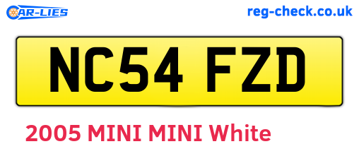 NC54FZD are the vehicle registration plates.