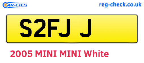 S2FJJ are the vehicle registration plates.