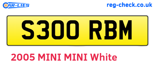 S300RBM are the vehicle registration plates.