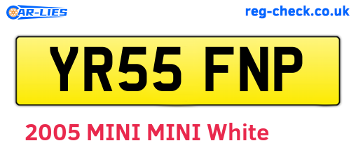 YR55FNP are the vehicle registration plates.