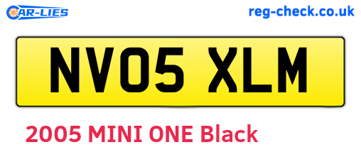 NV05XLM are the vehicle registration plates.